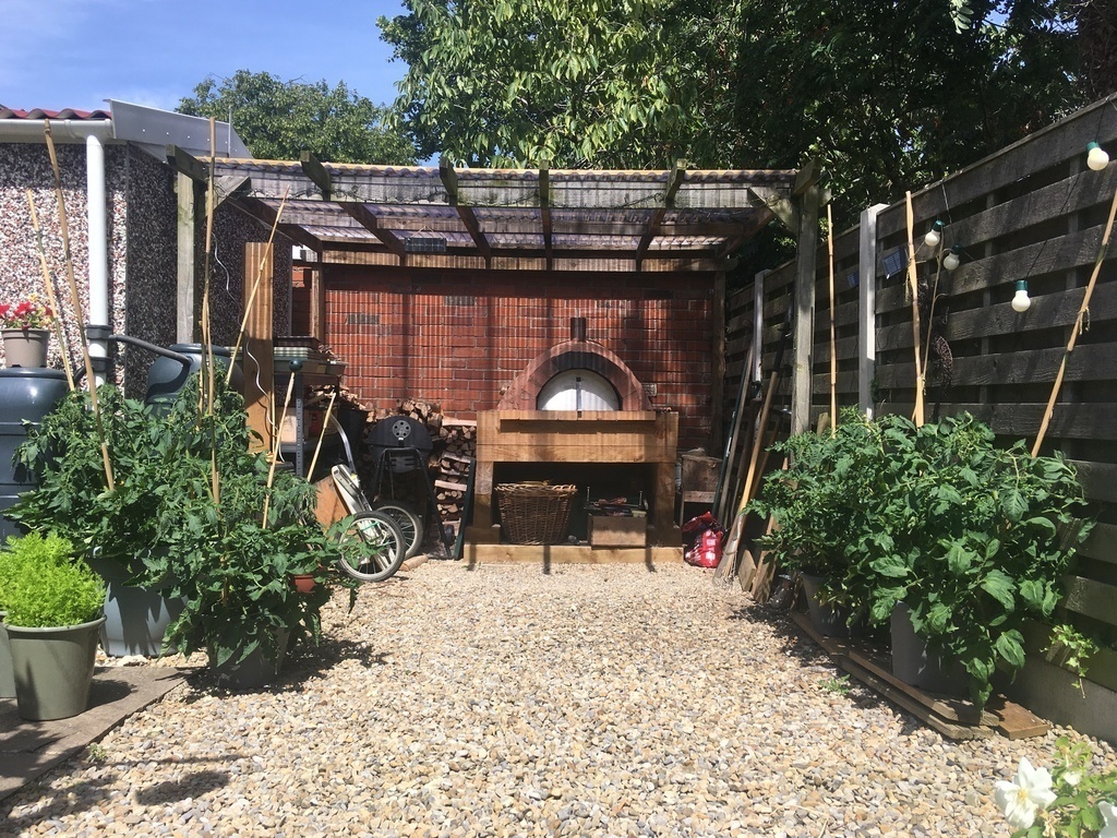 Tomato growing and our pizza oven