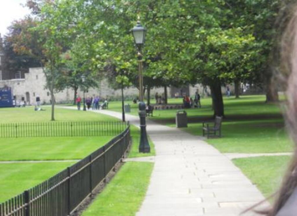 Dean's Park - one of several beautiful spaces in the centre of York.