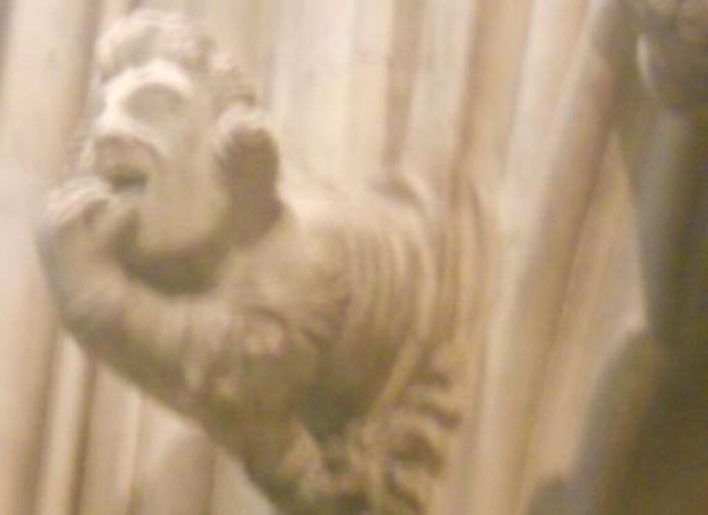 Find the funniest face in the Chapter House of the Minster