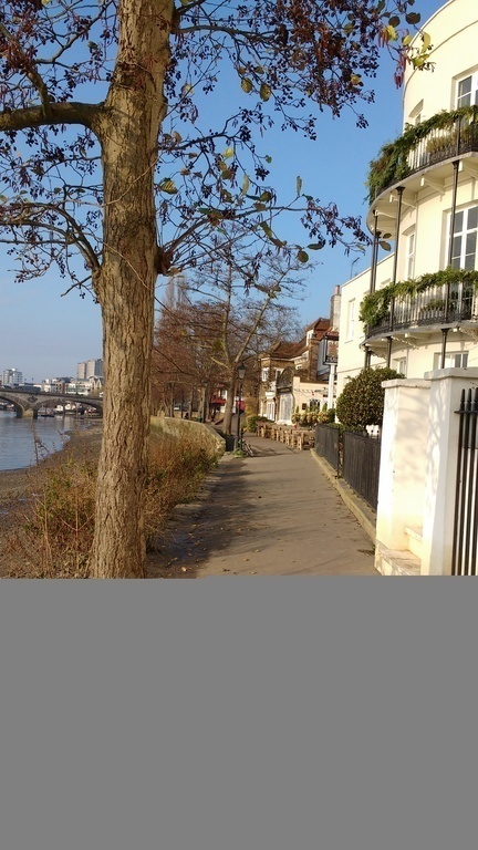 The River Thames at Strand-on-the-Green close to our house