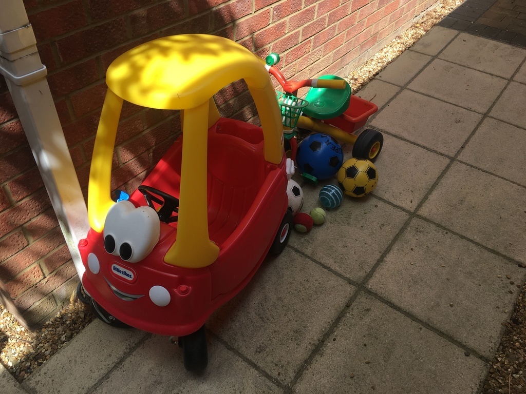 Garden toys for children to play with