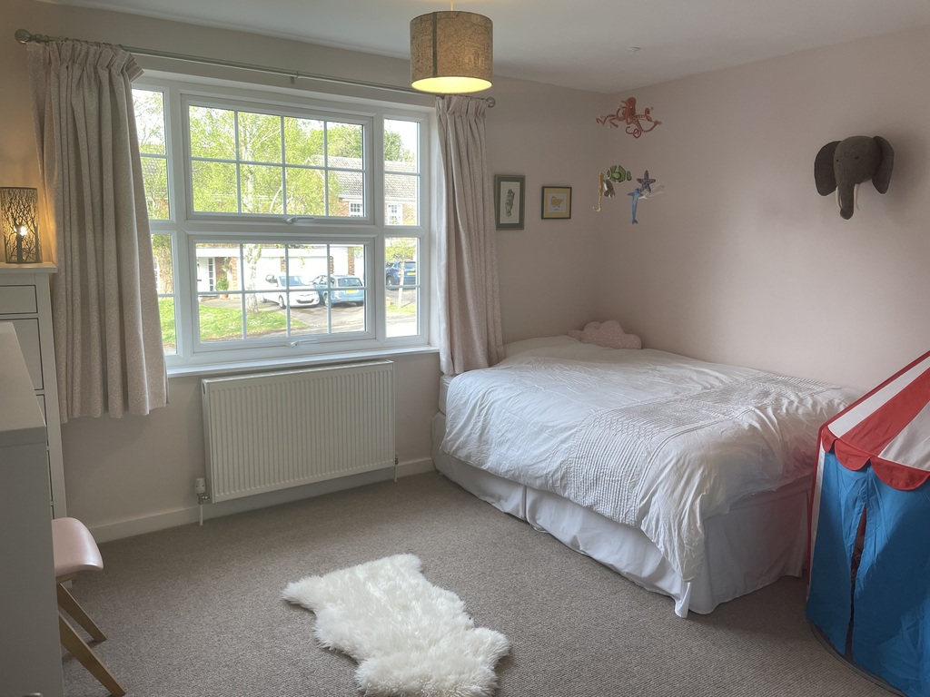 Older daughter's bedroom with double bed 