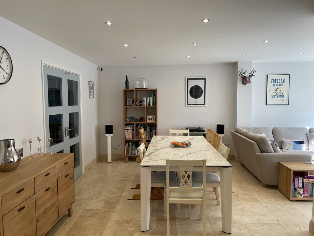 Part of kitchen / dining area, with doors through to sitting room 