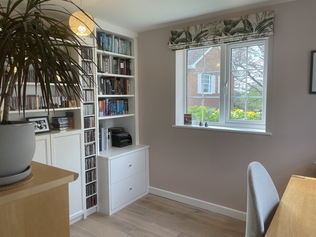 Study, in case you need to do any work during your stay...