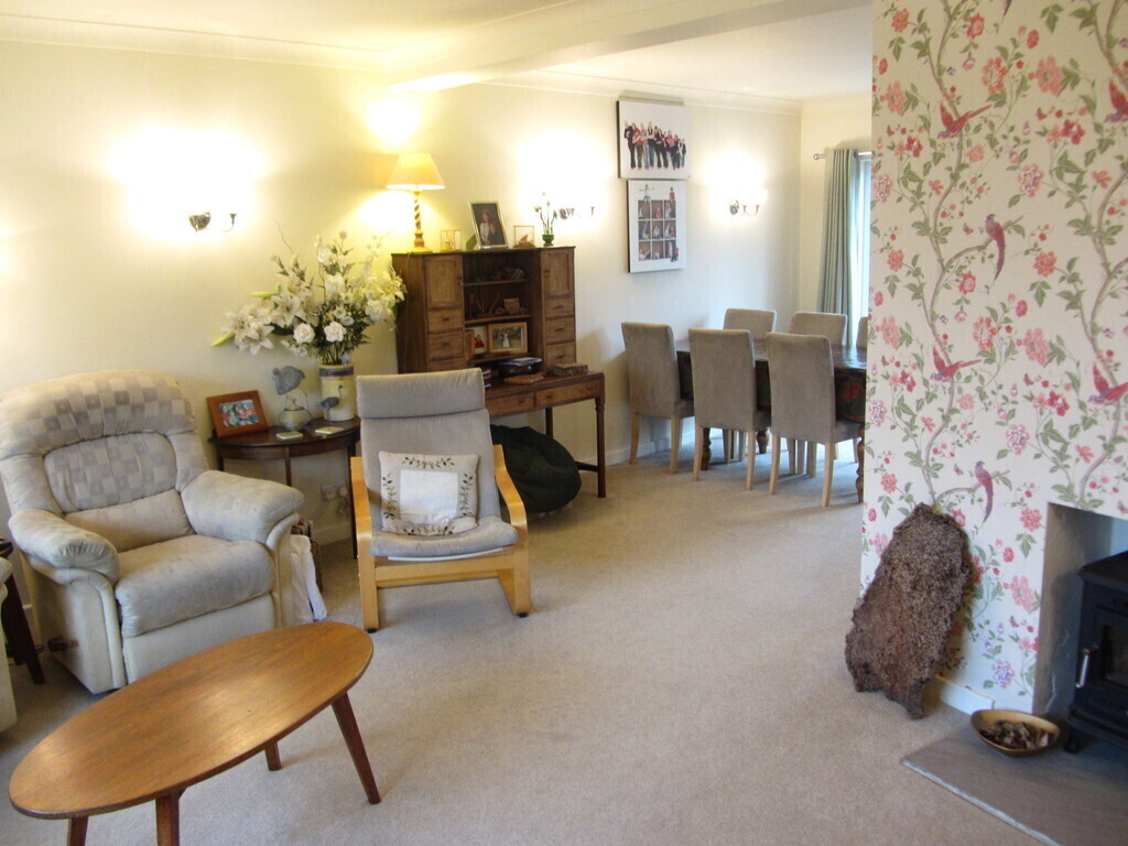 Living room and dining area