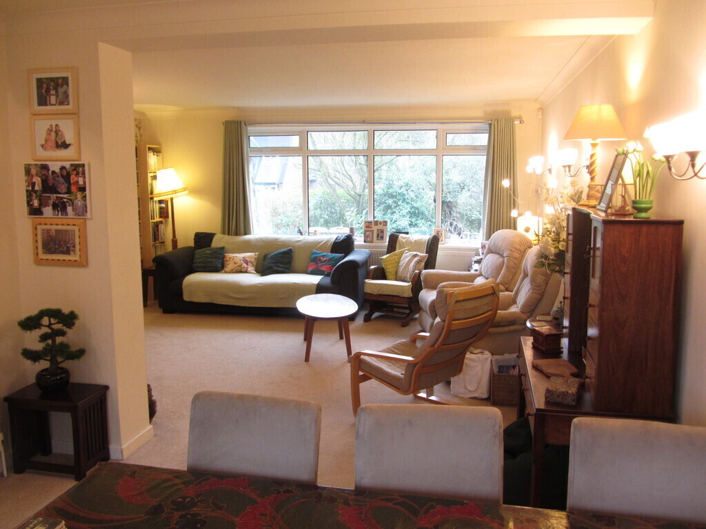 Living room from dining area