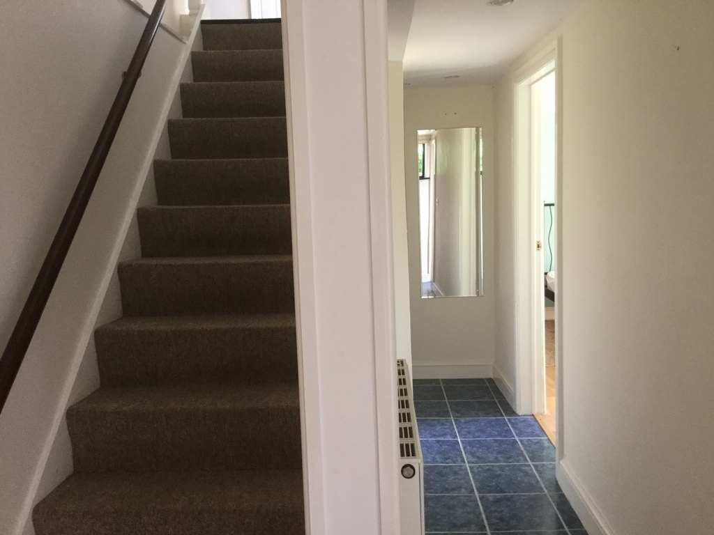 Stairs (living room/kitchen is upstairs)