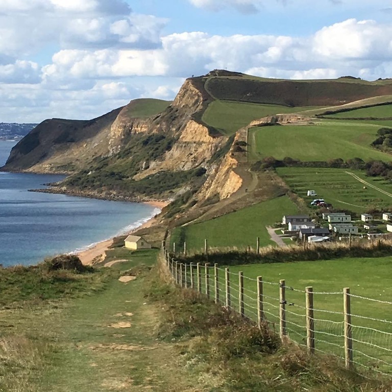 Nearest coast West Bay overlooking Eype 