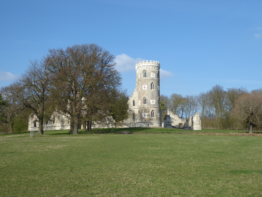 Wimpole Hall folly, a National Trust property 45 mins drive from Bishops Stortford