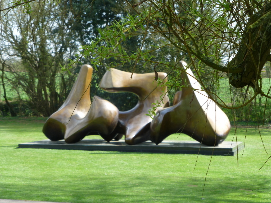 The scultpure Henry Moore's home and garden, Perry Green