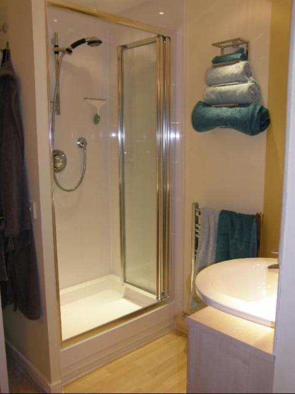 The en-suite shower room.
