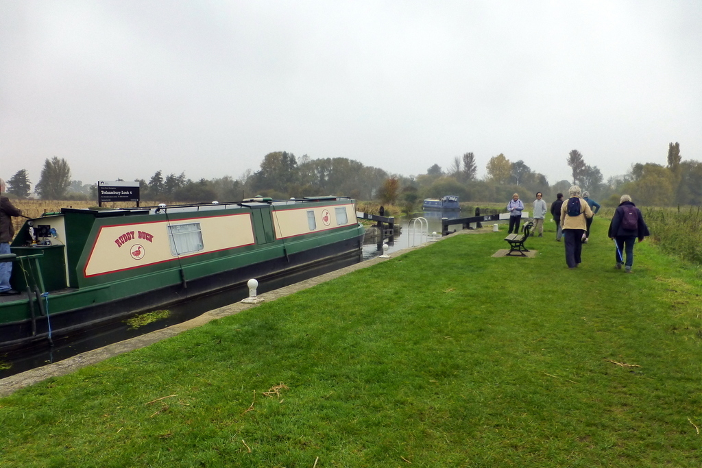 A walk with friends along the River Stort at Great Hallingbury - there are many locks along this local stretch of river
