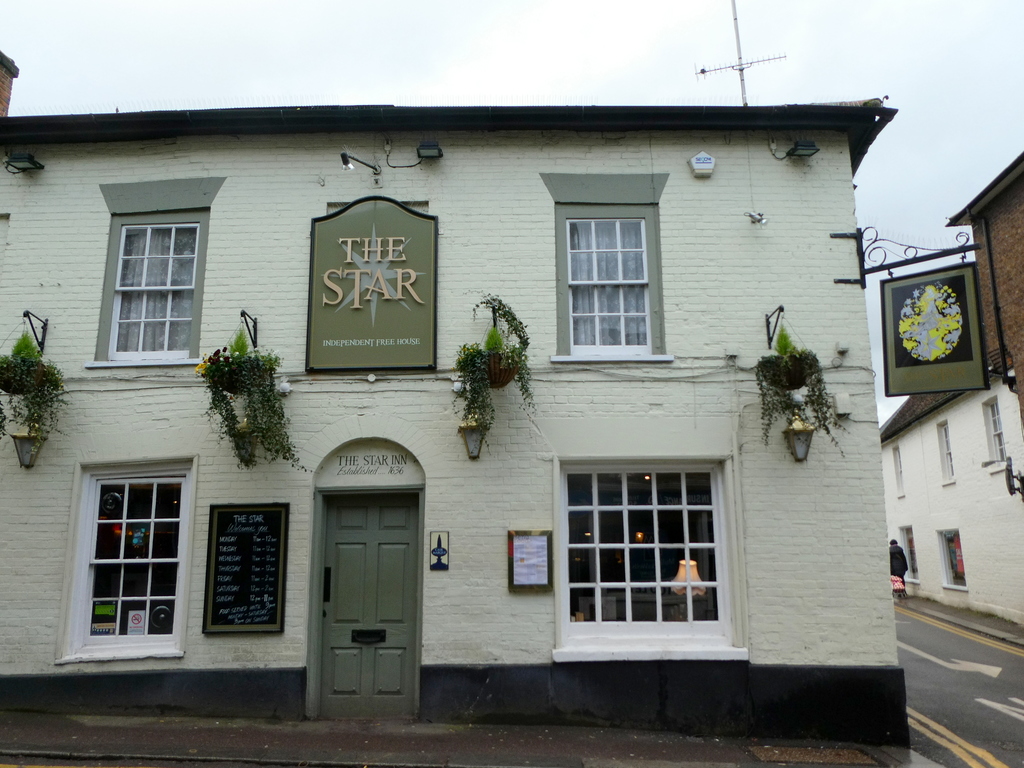 The Star public house in Bishops Stortford, an old beamed interior and a favouite of Nick because it serves good beer