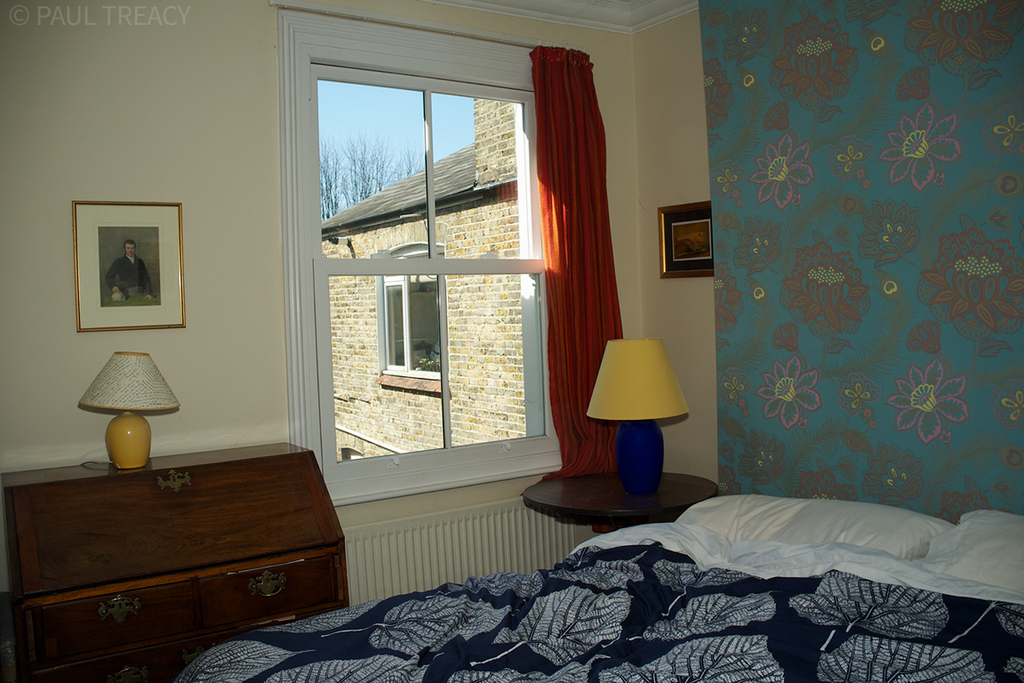 Huge super kingsize bed.