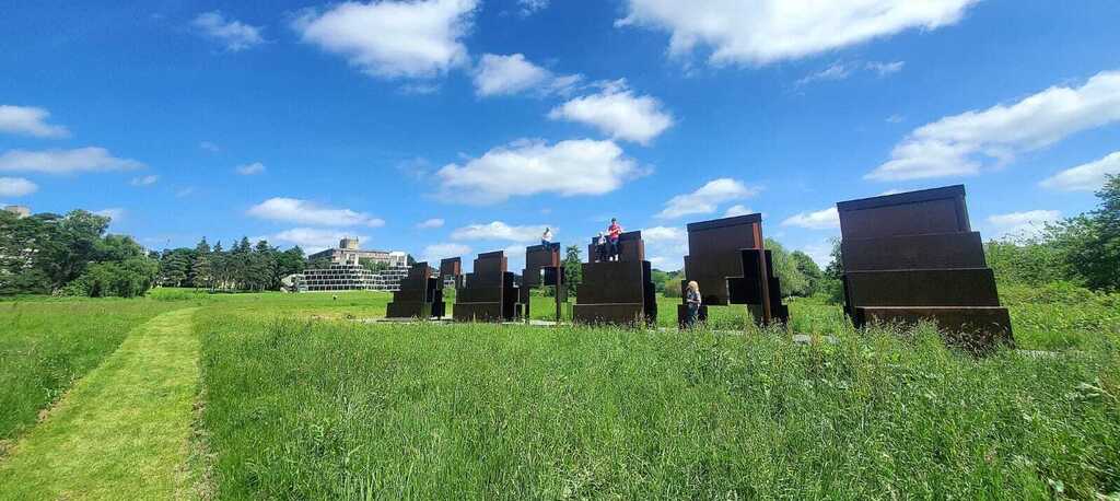Sculptures at Sainsburys Centre gallery Norwich