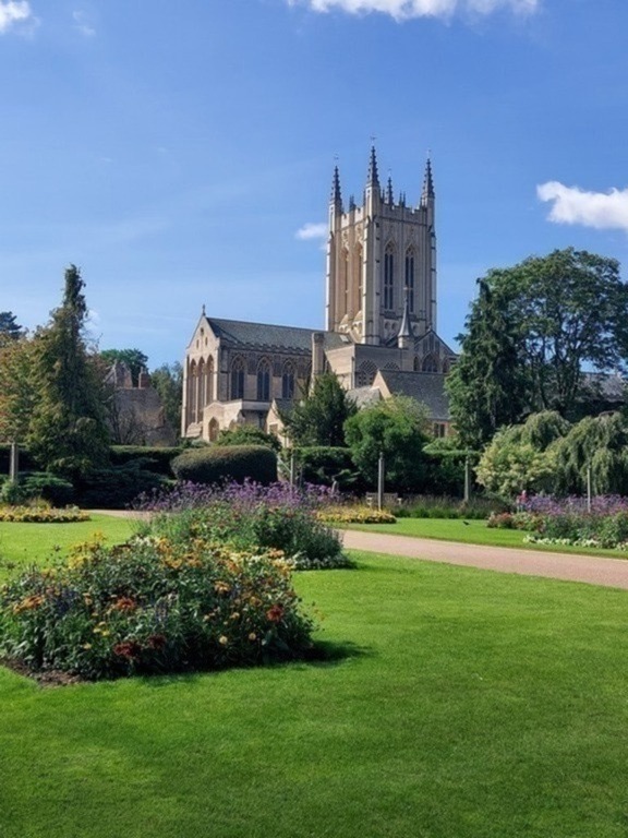 Bury St Edmunds cathedral 1 hour away