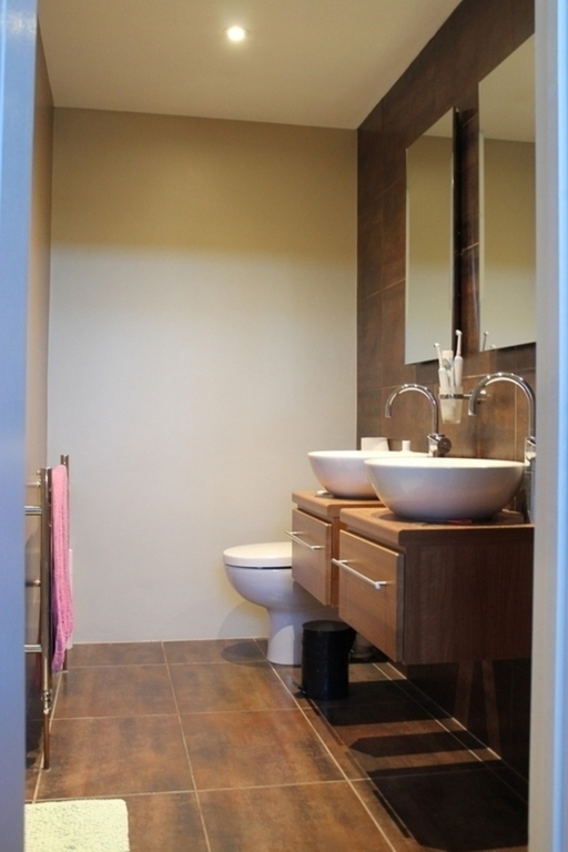 the en suite bathroom  with shower