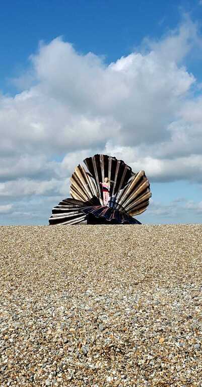 Sculpture on Aldeburgh beach