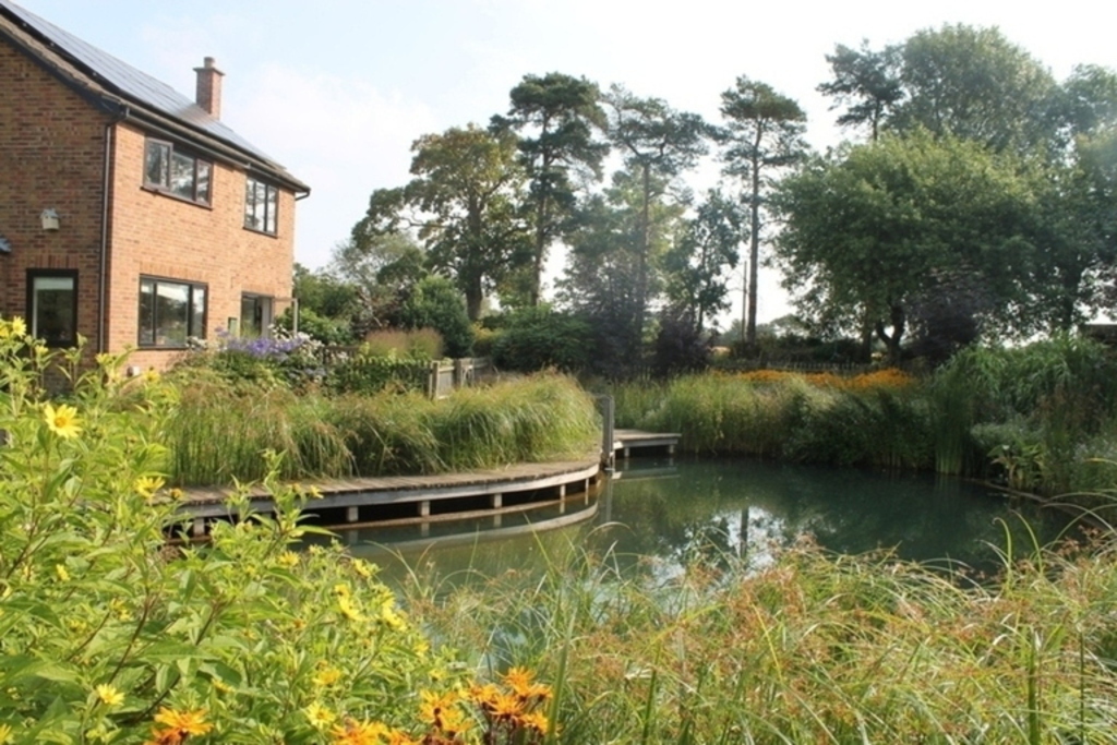 Nature filled rural idyll; large house and garden
