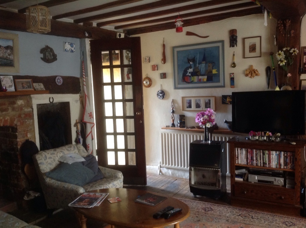 Our beamed lounge, the inglenook fireplace is out of view