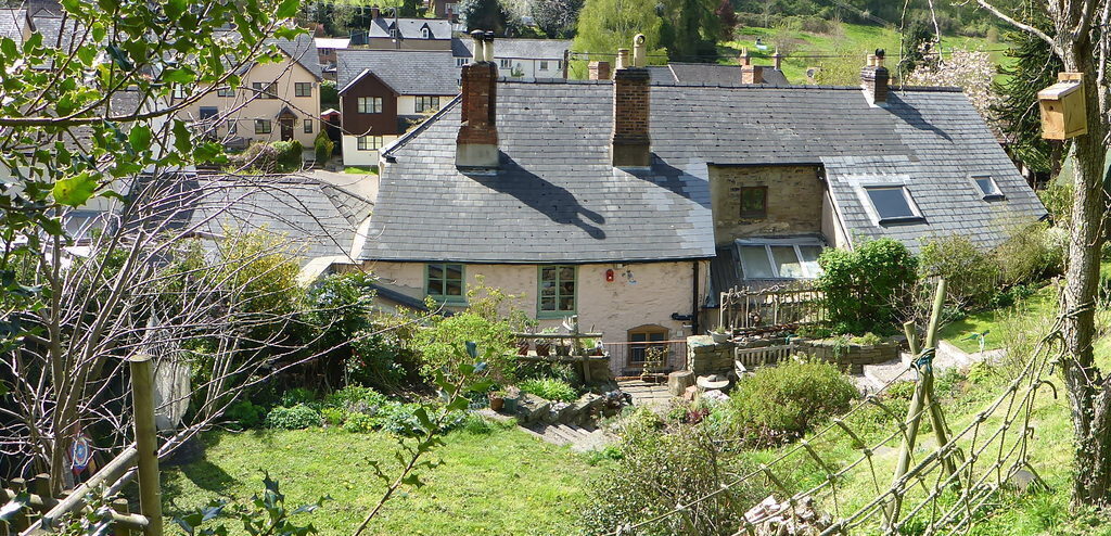 Part of garden behind house 