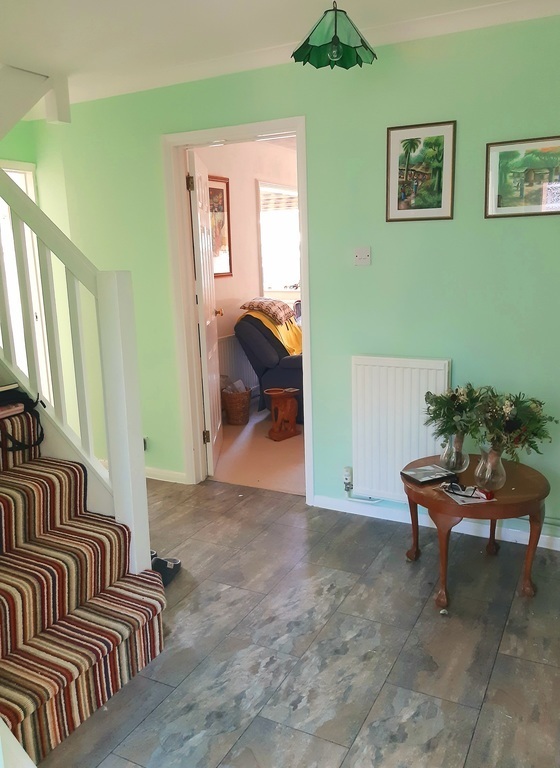 Hallway and staircase. 