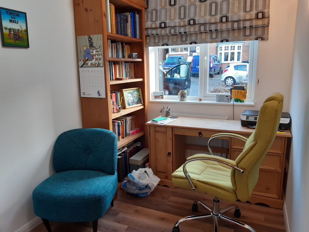 Downstairs office at front of  house (includes small sofa-bed) 