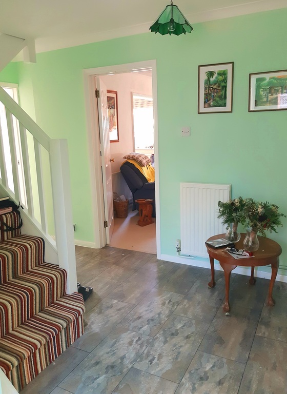 Hallway and staircase. 