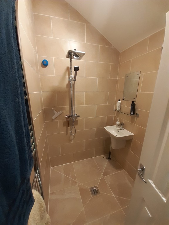 Downstairs wetroom with shower & toilet