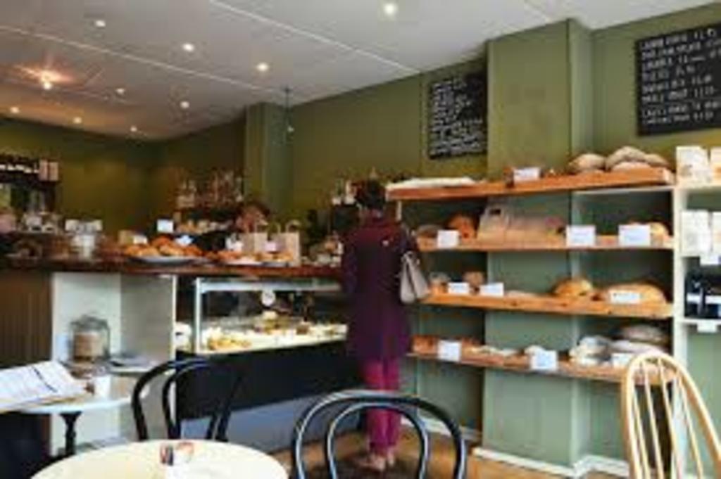 Local bakery interior