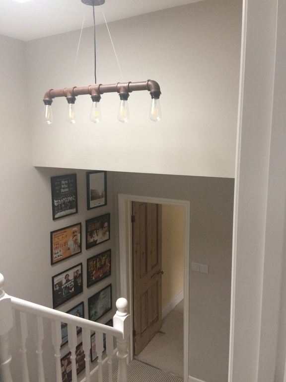 The landing between the second and third floor