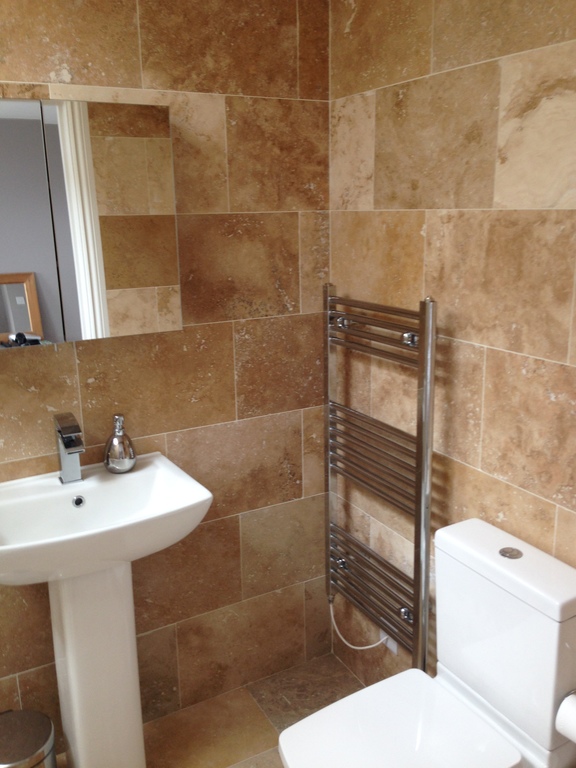 The en suite bathroom in the loft bedroom