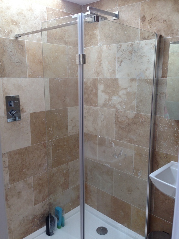 The en suite bathroom in the loft bedroom