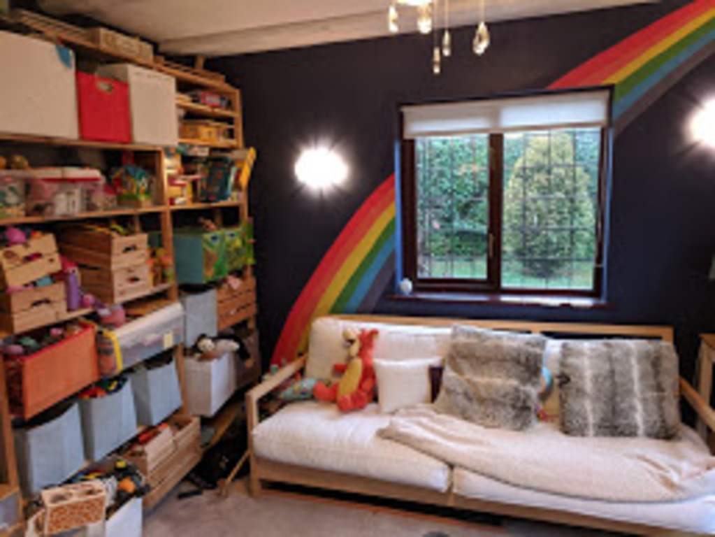 playroom with sofabed