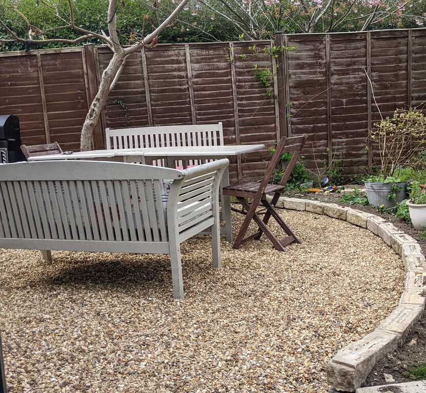 Dining area with BBQ
