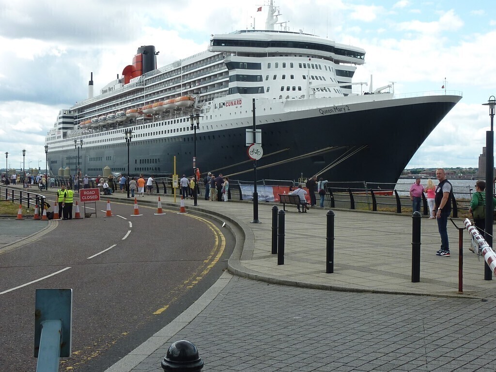 Cruise Liner at Cruise Terminal outside