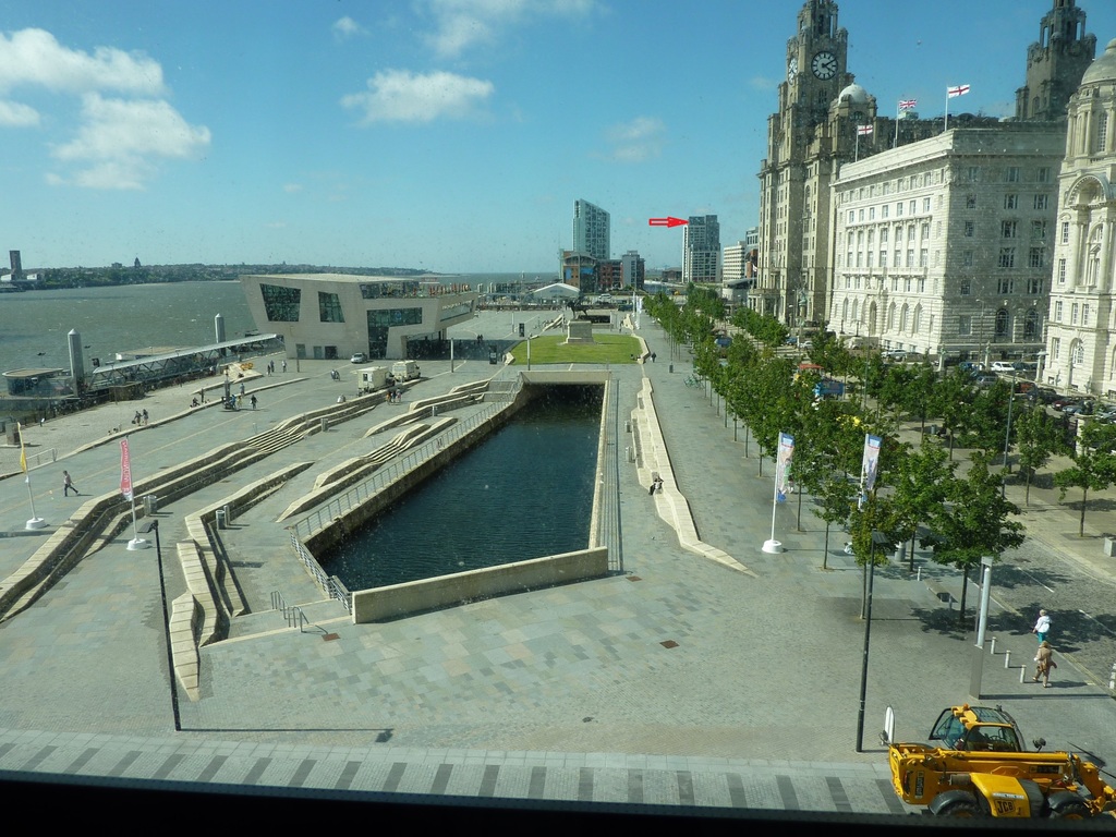 Liverpool Unesco World Waterfront (Red arrow is apartment)