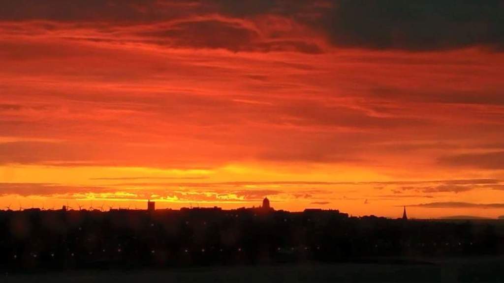 Sunset From Living Room