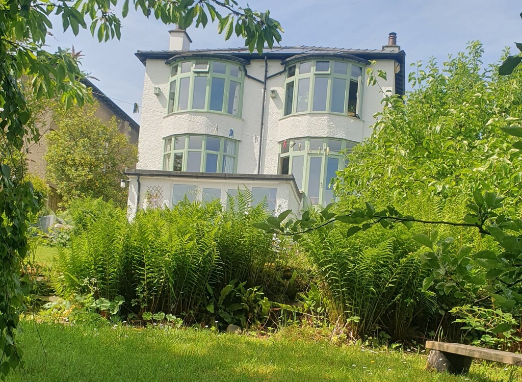 our home from the back garden