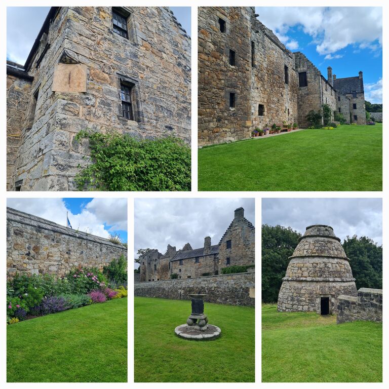 Aberdour Castle, approx 55 mins by car from St Andrews