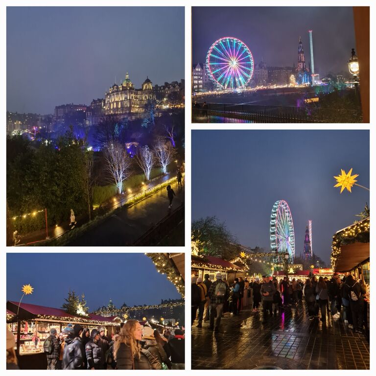 Edinburgh at Christmas time