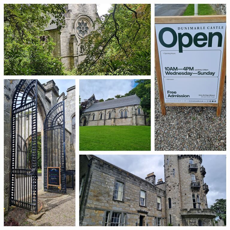 Dunimarle Castle, Culross, teas, coffee & cake served in the 'Orangery'
