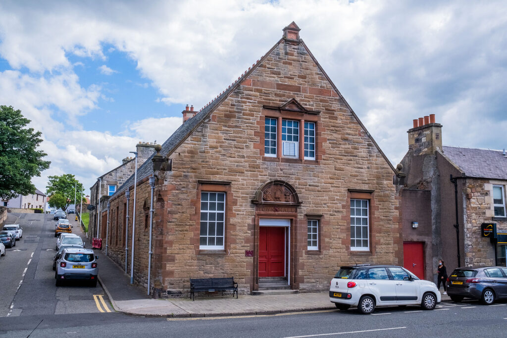 Town Hall now a museum dedicated to the Battle of Prestonpans at weekends.