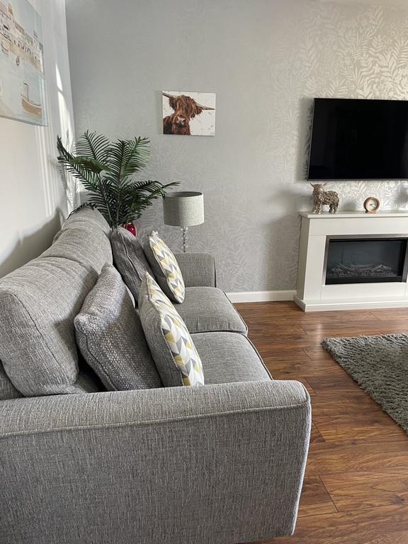 Sitting room with 2 large sofas