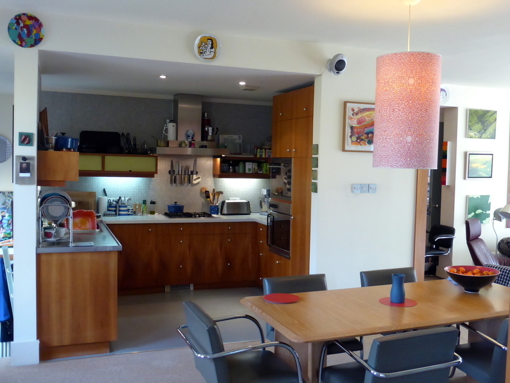 Dining area and kichen, on first floor