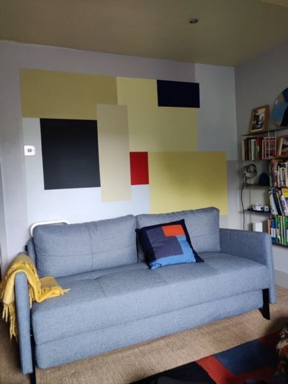 Sofa bed, king size, in sitting room