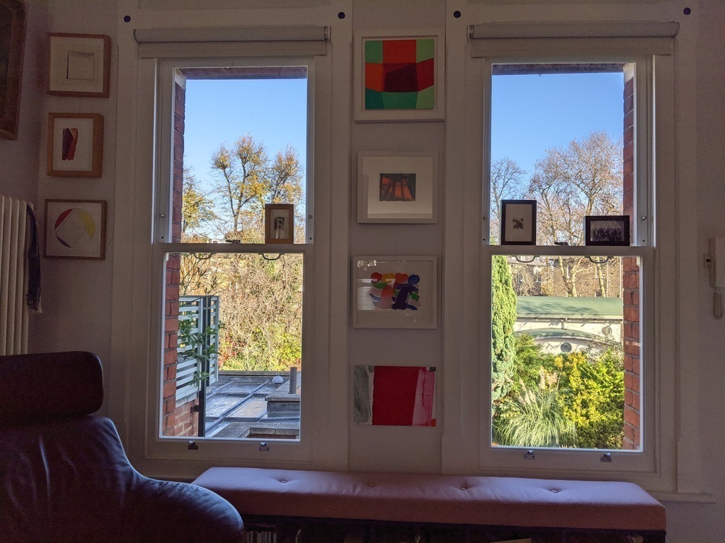 View over communal garden