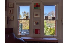 View over communal garden