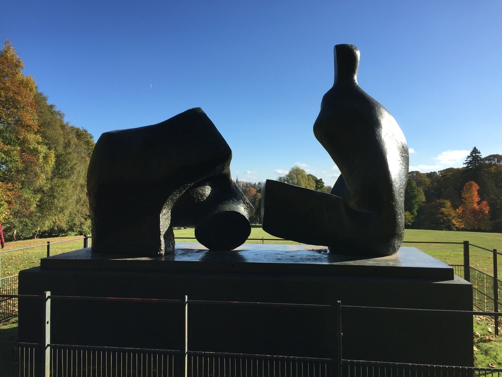 Henry Moore sculptures on Hampstead Heath