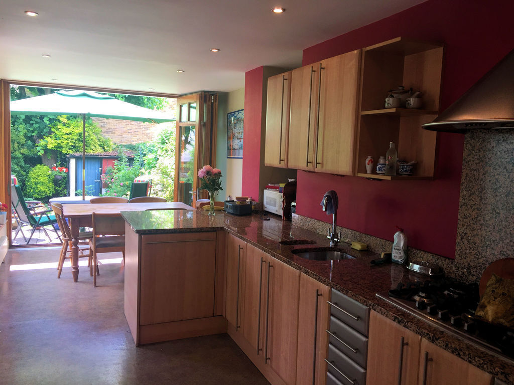 Kitchen through to garden 
